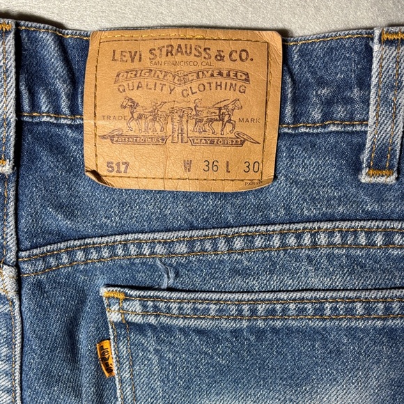 Vintage Orange Tab 517 Bootcut Levi's Jeans - Picture 3 of 14